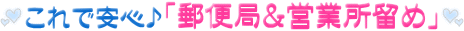 大人のおもちゃが郵便局留めで買える